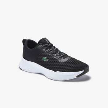 Lacoste Court-Drive Textile Sneakers - Tenisky Pánské Černé / Bílé | CZ-Qzoa7Y